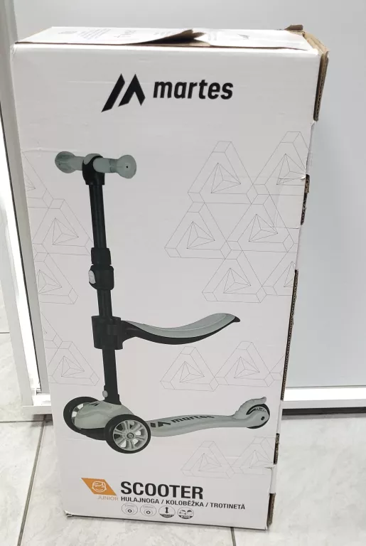 HULAJNOGA MARTES SCOOTER TRZYKOŁOWA JUNIOR BIAŁA