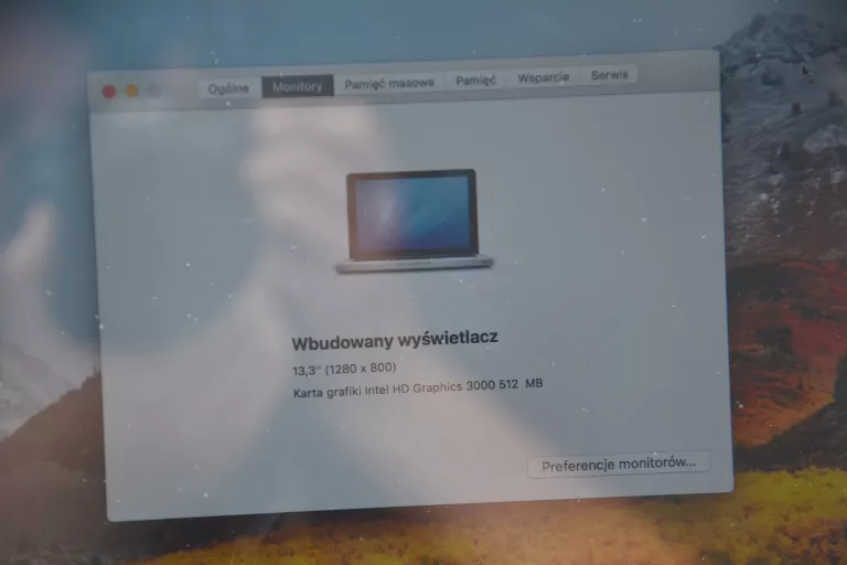 LAPTOP APPLE MACBOOK 13 (A1278)Z ZASILACZEM