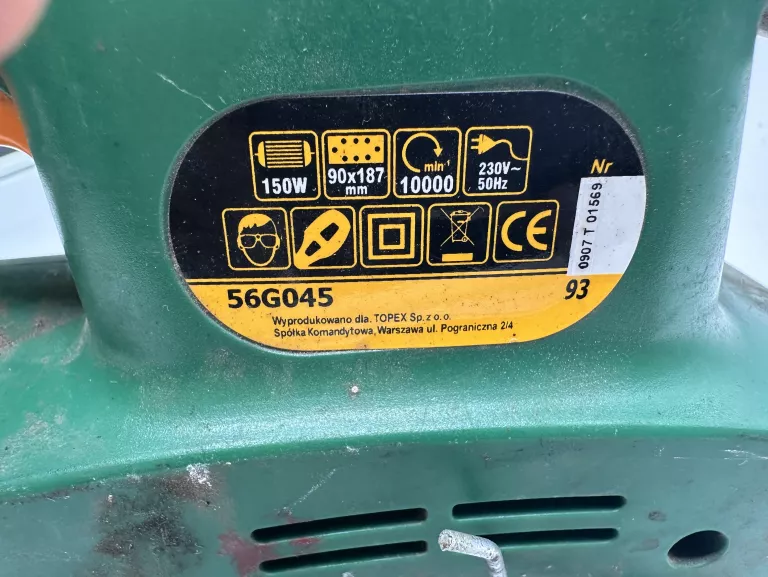 SZLIFIERKA OSCYLACYJNA TOPEX 56G045 150W