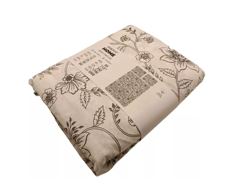PEPCO HOME KOMPLET POŚCIELI 100% BAWEŁNA 140X200 CM BIAŁA W KWIATY