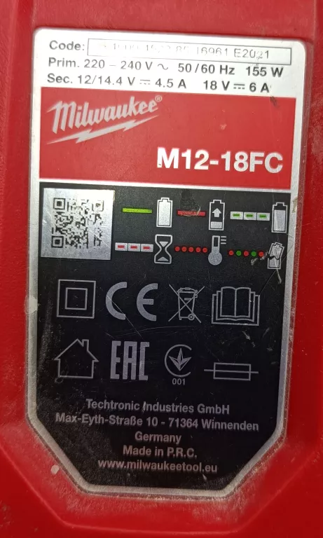 MŁOTOWIERTARKA MILWAUKEE M18 CHX-0 2,5J FUEL SDS+