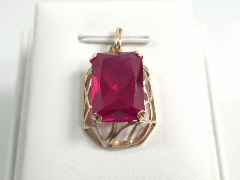 zlota-zawieszka-warmet-z-rubinem-585-624-g-stan-11323-2