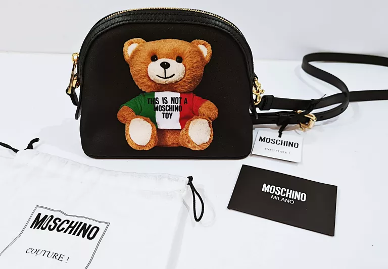 TOREBKA NA RAMIĘ MOSCHINO COUTURE TEDDY BEAR