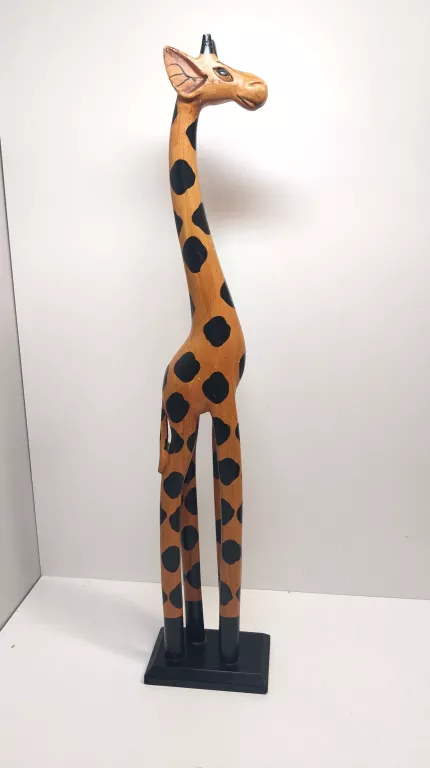ŻYRAFA DREWNIANA FIGURKA