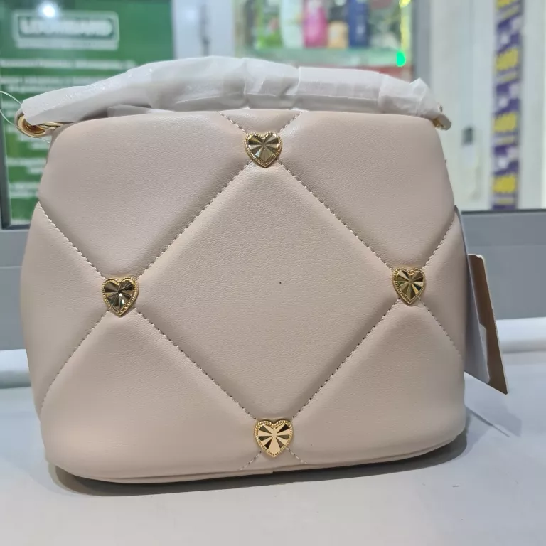 LOVE MOSCHINO MAŁA TOREBKA KREMOWA
