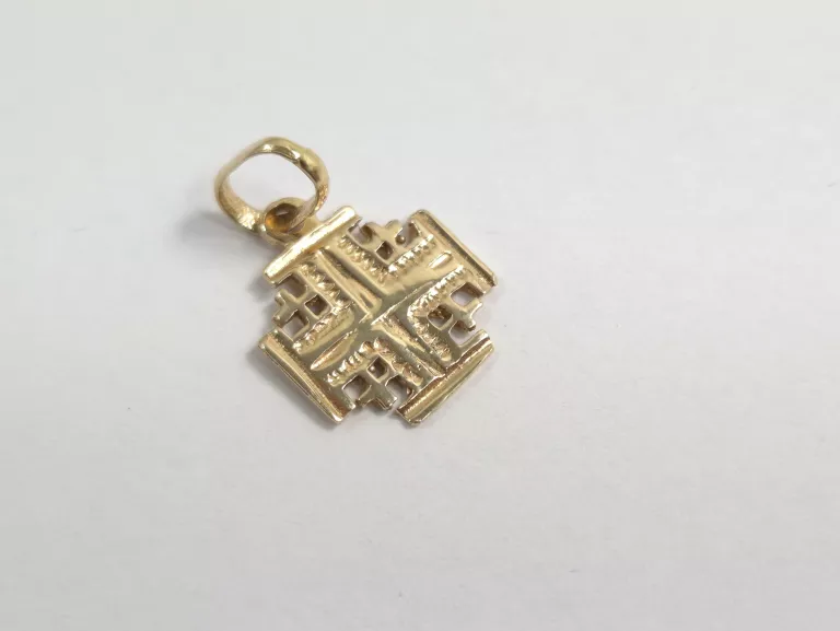 ZŁOTY KRZYŻYK JERUSALEM 1,14G 585