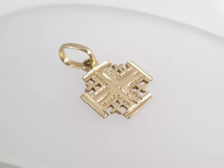 ZŁOTY KRZYŻYK JERUSALEM 1,14G 585