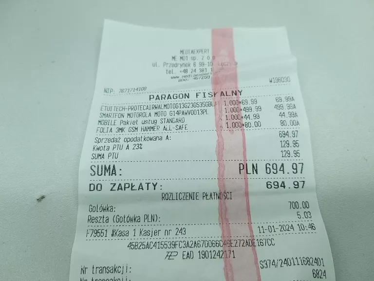 TELEFON MOTOROLA MOTO G13 4/128 GB/GWARANCJA!