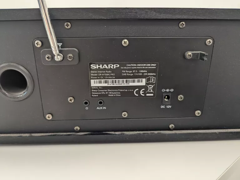RADIO INTERNETOWE DAB+ FM SHARP DR-I470 BLUETOOTH SPOTIFY WIFI
