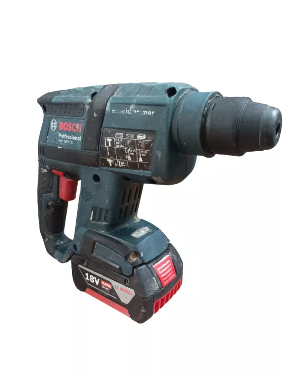 MŁOTOWIERTARKA AKUMULATOROWA BOSCH GBH 18 V-EC 4.0 AH BRUSHLESS OPIS