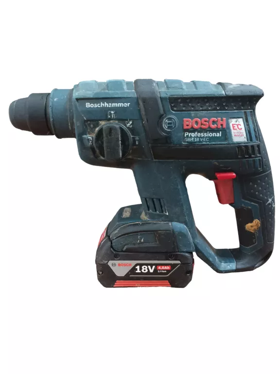 MŁOTOWIERTARKA AKUMULATOROWA BOSCH GBH 18 V-EC 4.0 AH BRUSHLESS OPIS