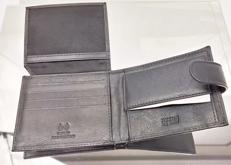 PORTFEL SKÓRZANY CZARNY PUCCINI GBD 005 1 PUDEŁKO