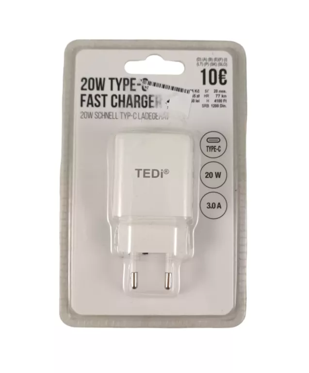 KOSTKA DO ŁADOWANIA 20W TEDI TYP - C FAST CHARGER
