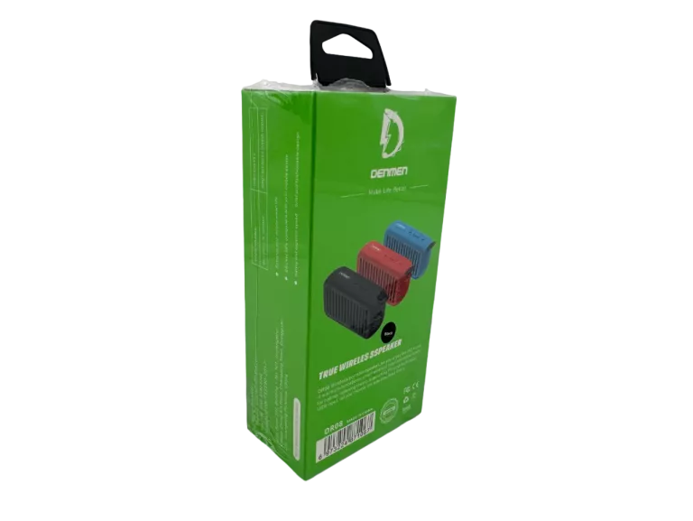 GŁOŚNIK BLUETOOTH SPEAKER DENMEN 3W CZARNY TF BT CALL DR08 1200MAH