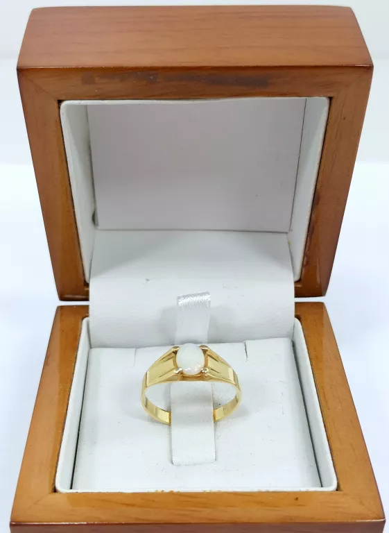 ZŁOTY PIERŚCIONEK OPAL PR:585 W:2,45G R:16