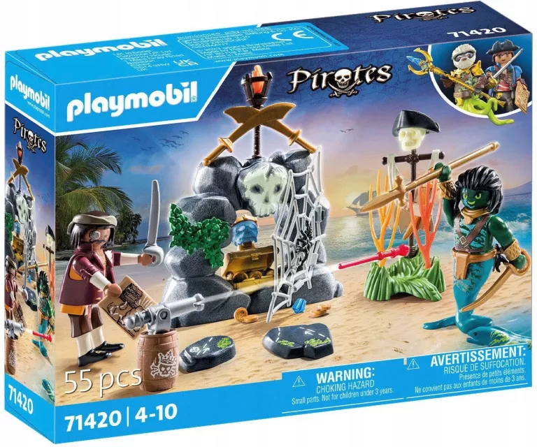 PLAYMOBIL 71047 PIRACI STRAŻNIK SKARBU SKAŁA DUCH