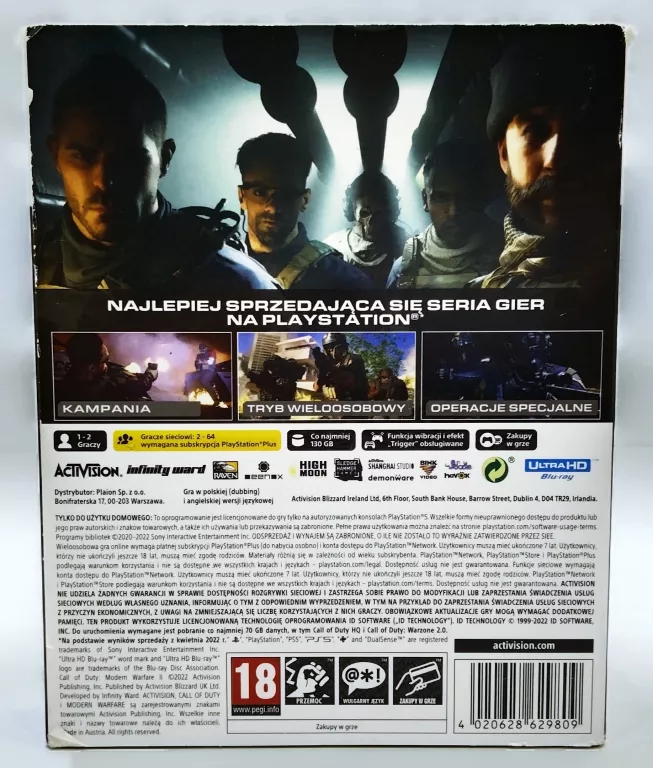 CALL OF DUTY MW2 - MODERN WARFARE 2 PL (PS5) + STEELBOOK