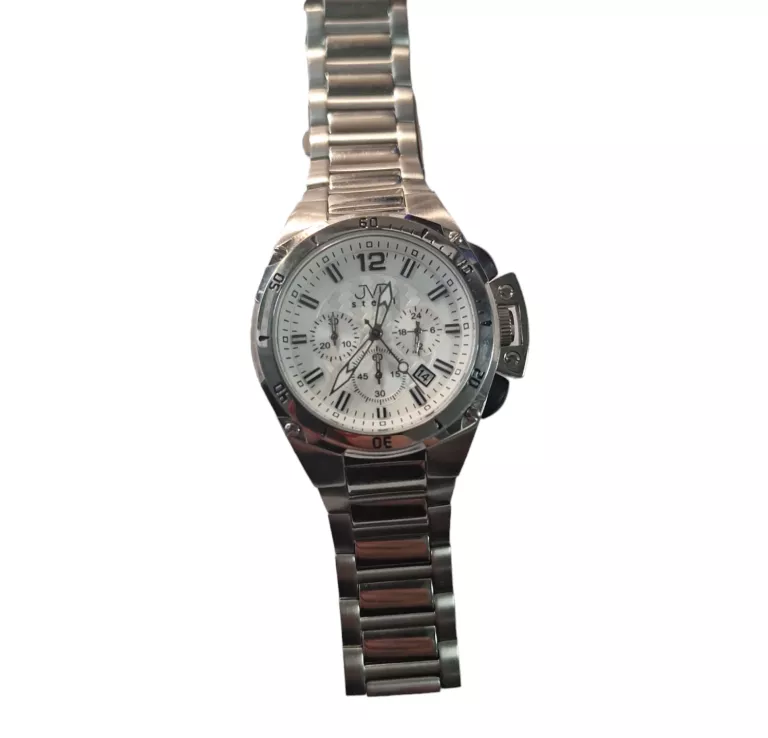ZEGAREK JVD STEEL SREBRNY
