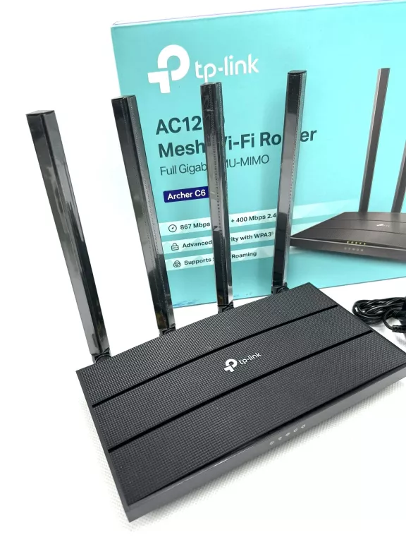 MOCNY ROUTER WIFI TP-LINK ARCHER C6 WIFI AC1200 V4.0