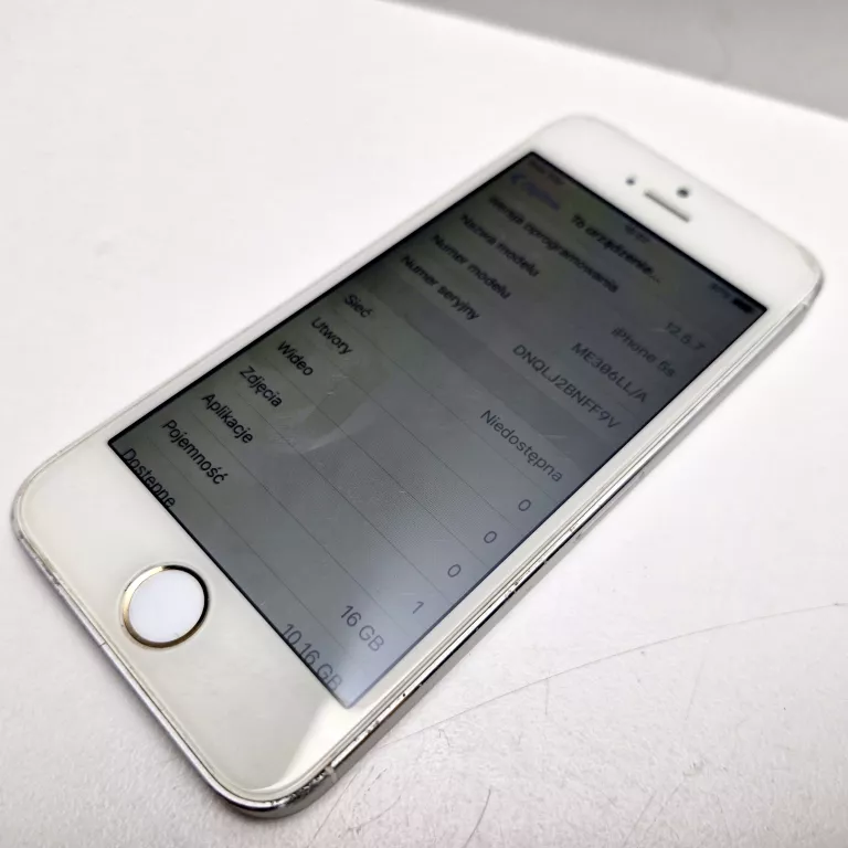 TELEFON APPLE IPHONE 5S 16GB BIAŁY