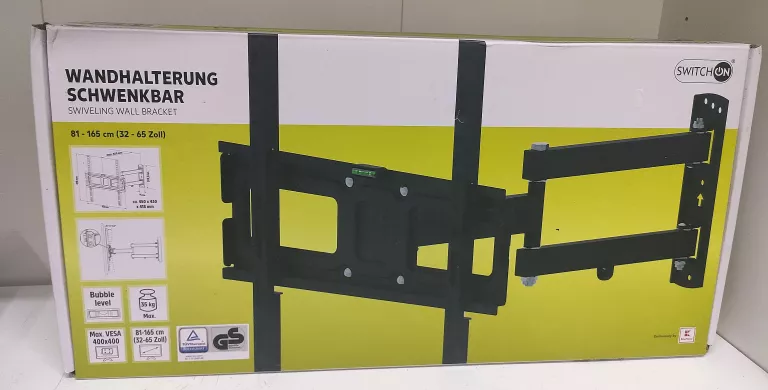 UCHWYT NA TELEWIZOR WANDHALTERUNG SCHWENKBAR 65 ZOLL