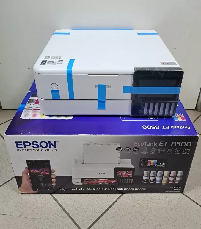 DRUKARKA WIELOFUNKCYJNA EPSON ECOTANK ET-8500 JAK NOWA!