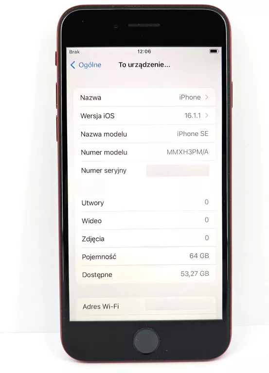 TELEFON APPLE IPHONE SE 2022 64GB 100% KONDYCJI MMXH3PM/A