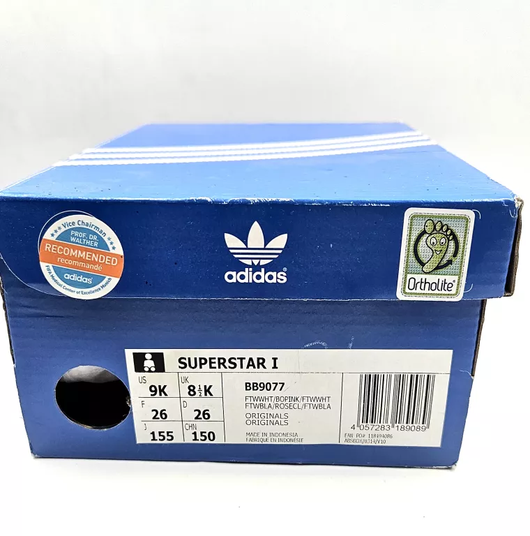 DZIECIĘCE BUTY ADIDAS SUPERSTAR I BB9077 ROZMIAR 8.5