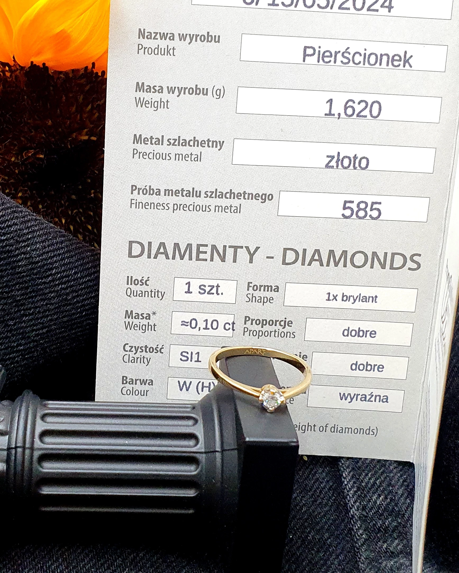 zloty-585-pierscionek-z-brylantem-010ct-162g-rozmiarsrednica-wew-mm-252067