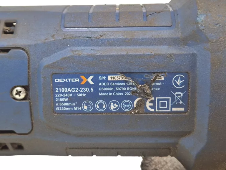 SZLIFIERKA KĄTOWA DEXTER DP5 2100AG2-230.5 2100W 230MM