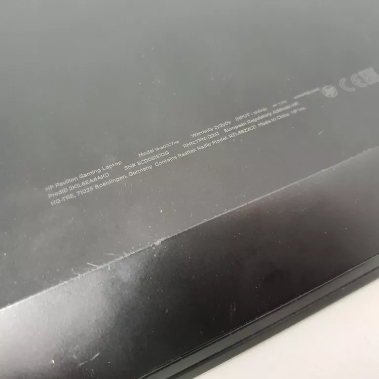 LAPTOP HP PAVILION GAMING 16-A0007NW