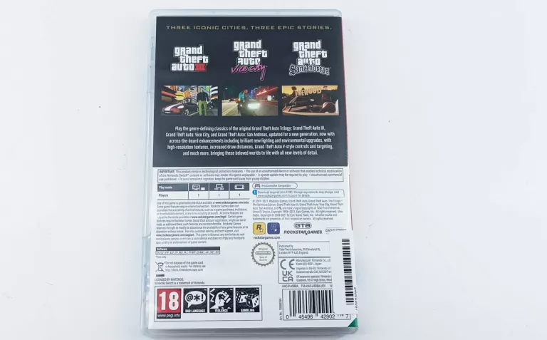 GRA NINTENDO SWITCH GRAND THEFT AUTO TRILOGY
