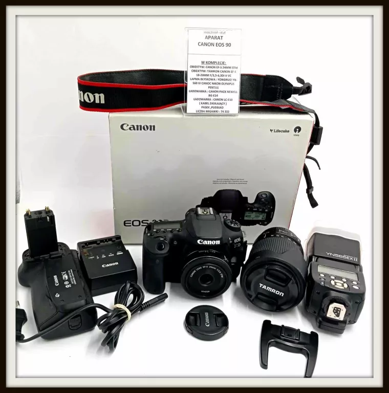 APARAT CANON EOS 90 D MEGA ZESTAW