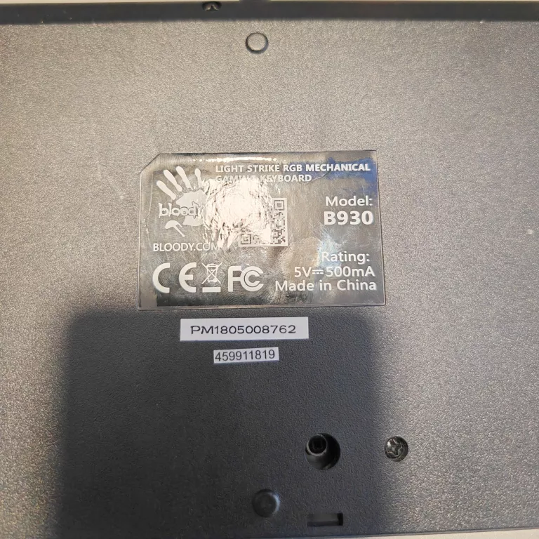 KLAWIATURA A4TECH BLOODY B930