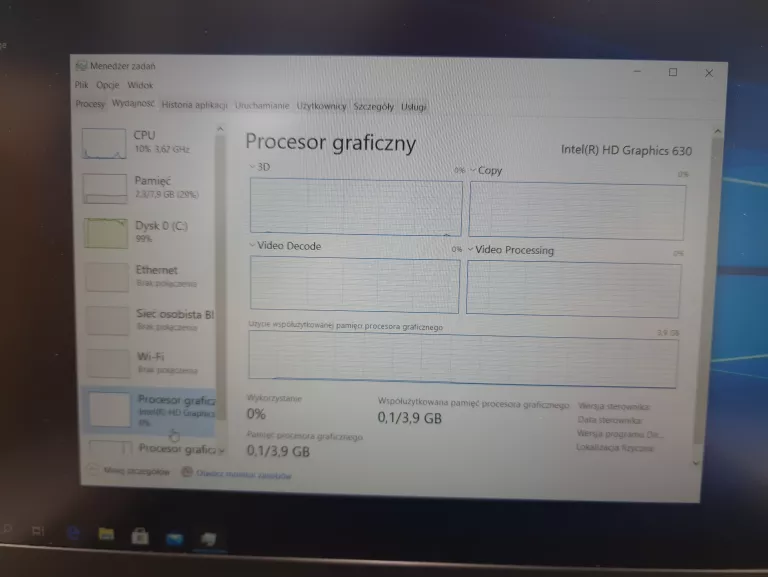 LAPTOP ASUS VIVOBOOK PRO 15 N580VD I7-7700HQ 2.8 GHZ 8 GB RAM / 256 GB