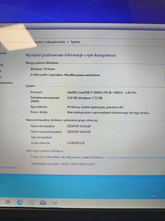 LAPTOP DELL INSPIRON 17 3737 -1000/8GB + TORBA