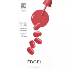 NAKLEJKI NA PAZNOKCIE EDGEU ENF511 SIGNAL RED