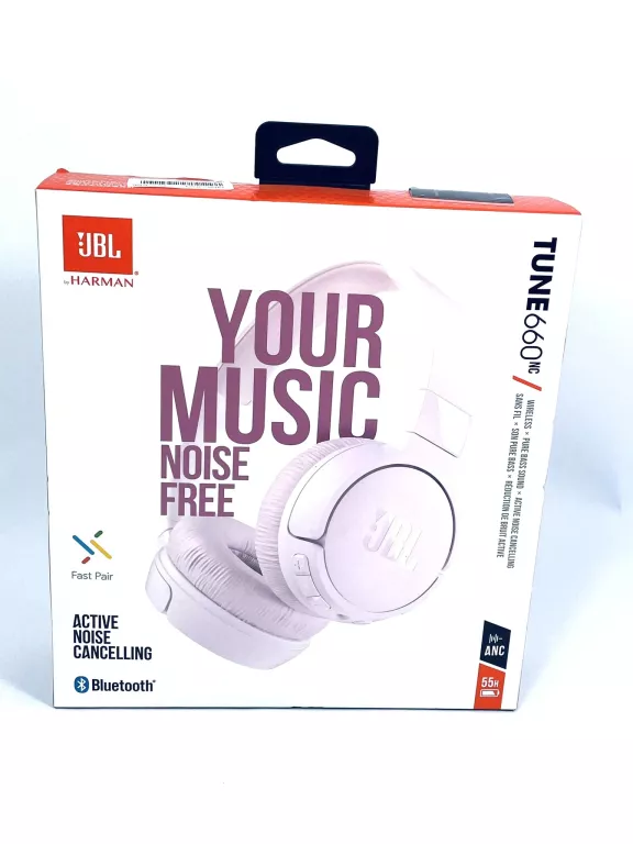 SŁUCHAWKI BEZPRZEWODOWE NAUSZNE JBL TUNE 660BTNC (RÓŻOWY)