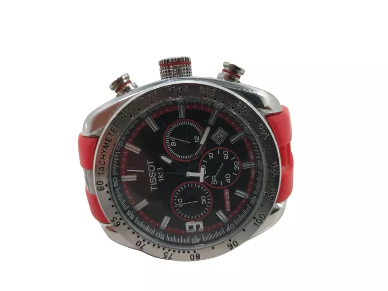 ZEGAREK MĘSKI TISSOT 1853 NA CZERWONYM PASKU