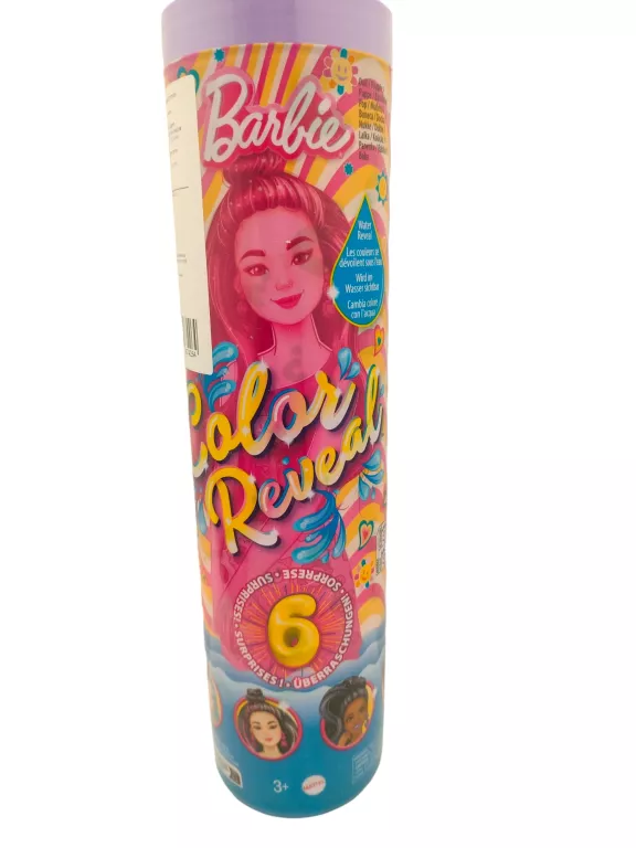 BARBIE COLOR REVEAL LALKA SERIA KOLOROWE WZORY HRK06