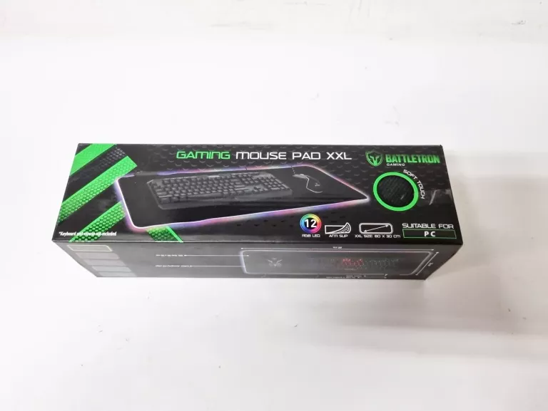PODKŁADKA GAMINGOWA POD MYSZ LED ANTYPOŚLIZG 80X30