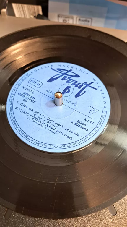 GRAMOFON ELTA 2954 SZARY PERFEKCYJNY KOMPLET !!