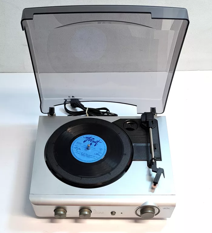 GRAMOFON ELTA 2954 SZARY PERFEKCYJNY KOMPLET !!