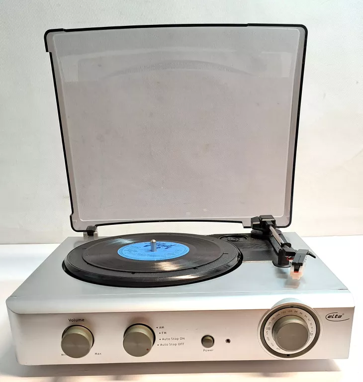 GRAMOFON ELTA 2954 SZARY PERFEKCYJNY KOMPLET !!