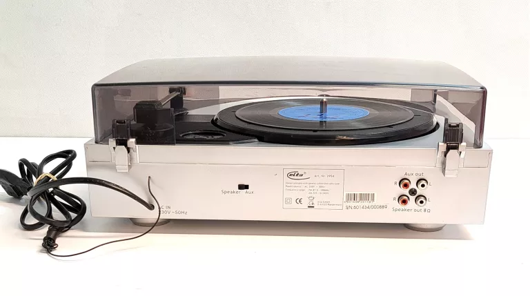 GRAMOFON ELTA 2954 SZARY PERFEKCYJNY KOMPLET !!