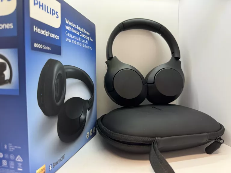 SŁUCHAWKI BEZPRZEWODOWE NAUSZNE PHILIPS 8000 SERIES,PUD,POKROWIEC