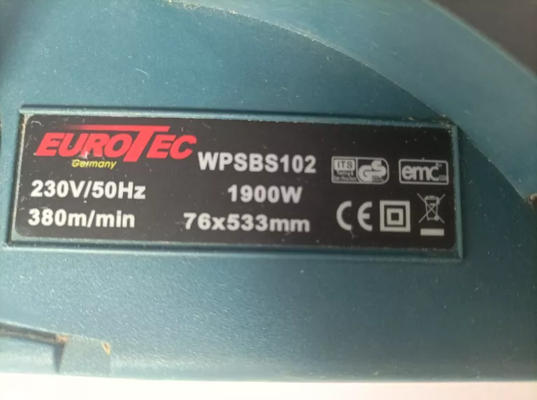 SZLIFIERKA TAŚMOWA EUROTEC WPSBS102