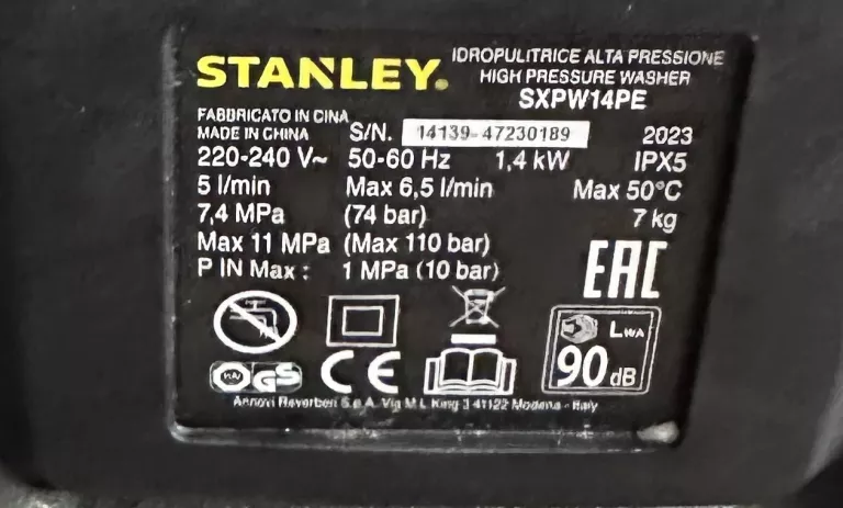 MYJKA CIŚNIENIOWA STANLEY SXPW14P