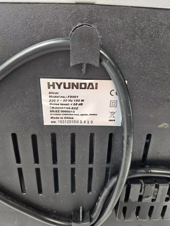 KRAJALNICA DO CHLEBA SERA WĘDLIN PŁYNNA REGULACJA HYUNDAI FS 901 150W