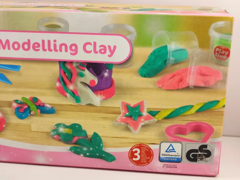 PLAYTIVE CIASTOLINA BROKATOWA, ZESTAW 16 SZT. 3+